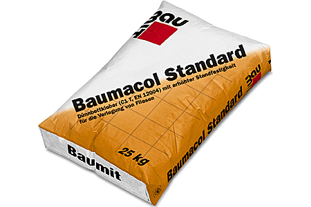 Клей для укладки керамической плитки, керамогранита и каменных плит Baumacol Standard