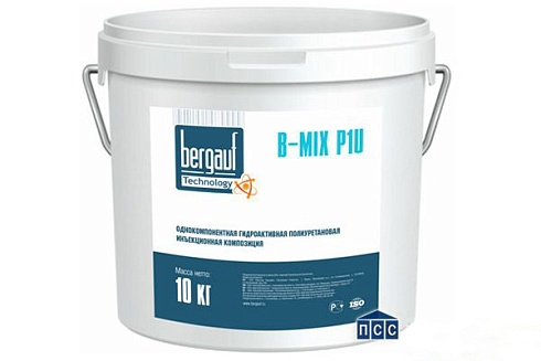 Однокомпонентная гидроактивная полиуретановая инъекционная система Bergauf B-Mix P1U