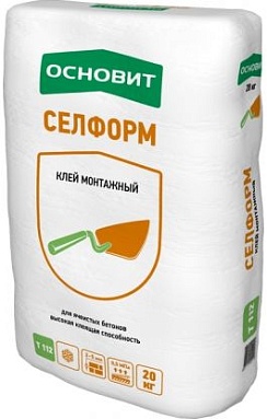 Клей монтажный Основит СЕЛФОРМ Т-112 морозостойкий для пено- и газобетоннов