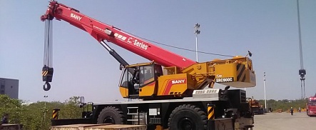 Короткобазный кран PALFINGER SANY SRC900C грузоподъемность 90 тонн